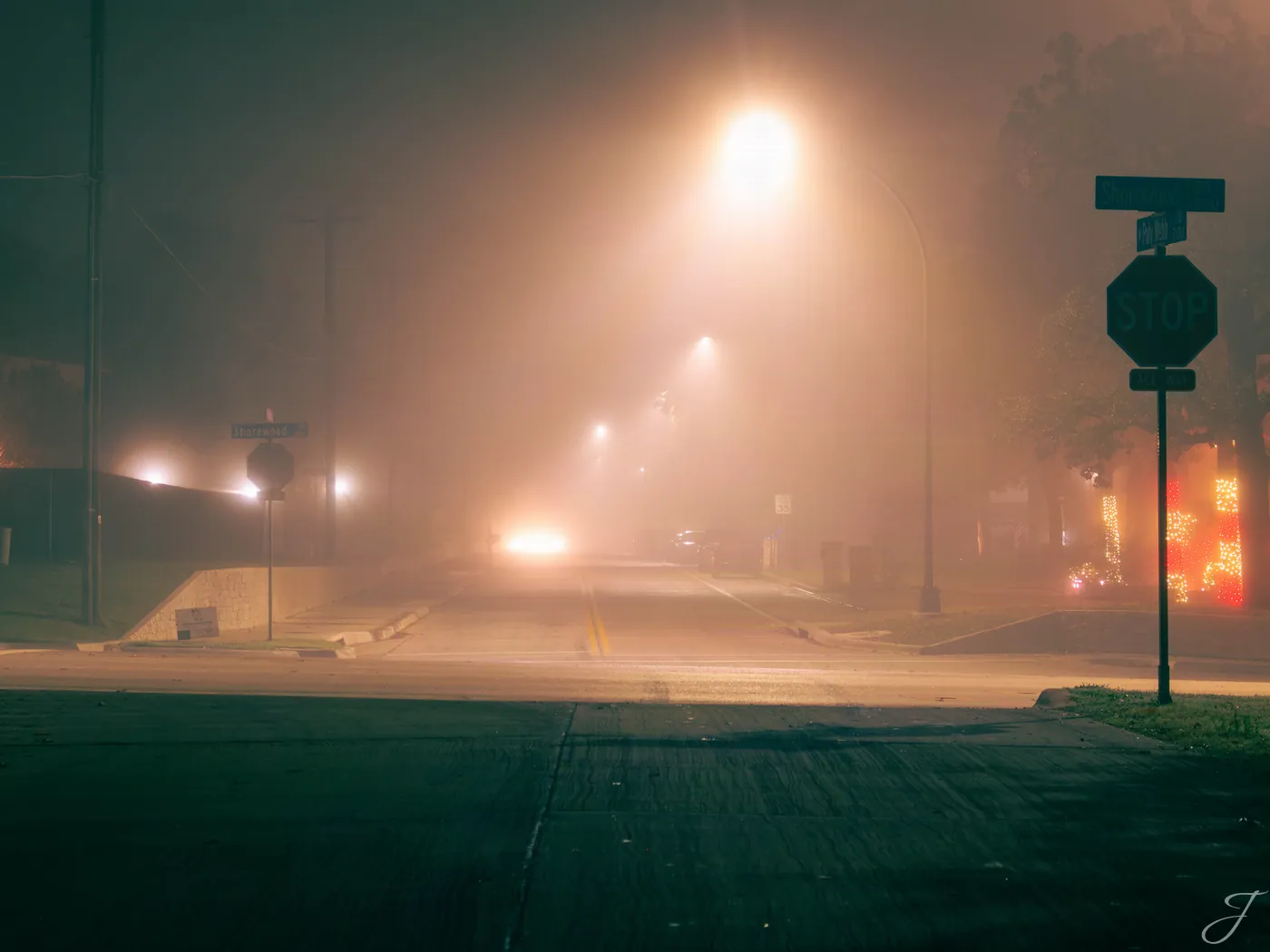 Stranger Roads — North Texas · Foggy Night